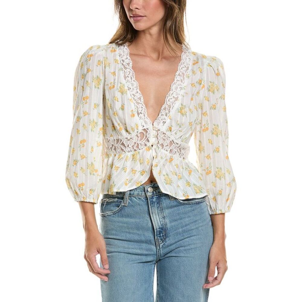 Walter Baker Womens  Charlene Top, Yellow